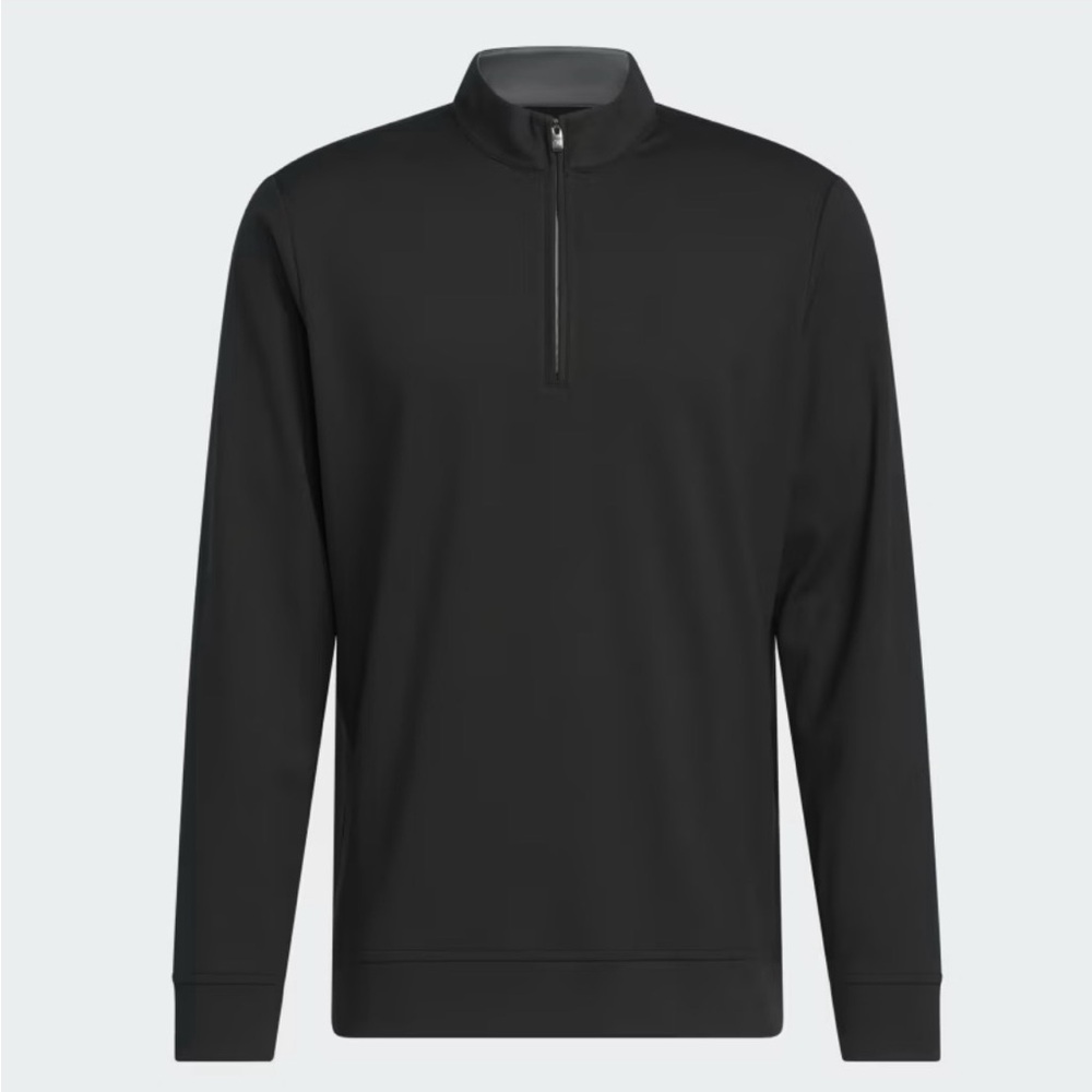 NWT Adidas Ult Classic Golf Men's 3XL Black Quarter-Zip Pullover Athletic Long
